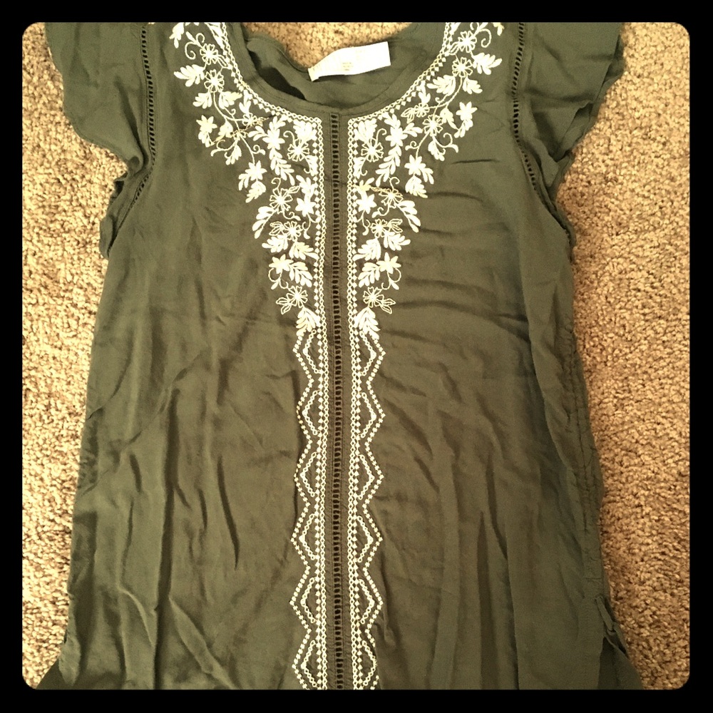 Olive blouse